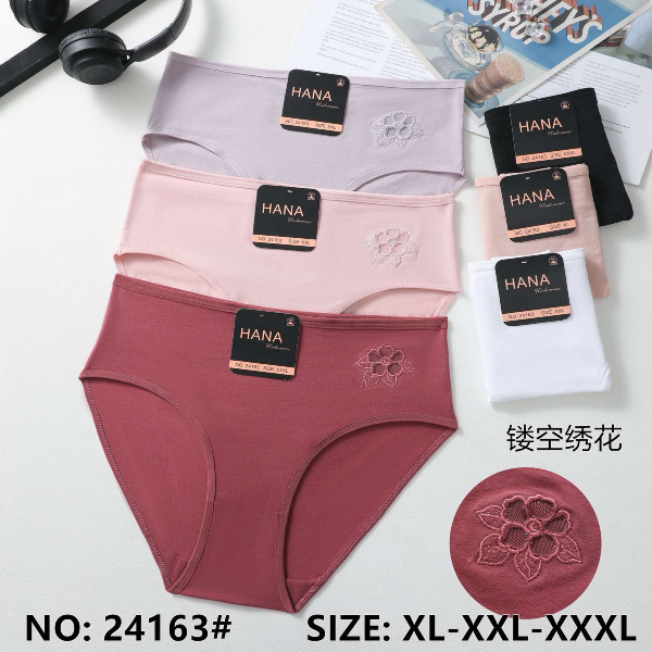 Majtki damskie Roz XL-3XL, Mix kolor Paczka 24 szt